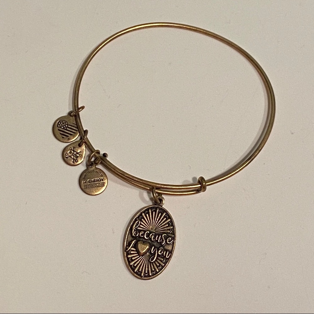 Alex and Ani “Because I Love You” Charm Bracelet